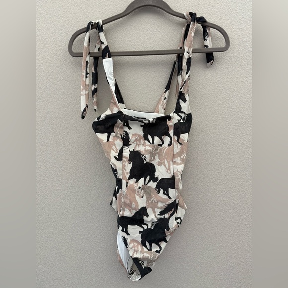 Beach Riot - Sydney One Piece - Taupe Horse - Size Small - NWOT - Picture 4 of 7